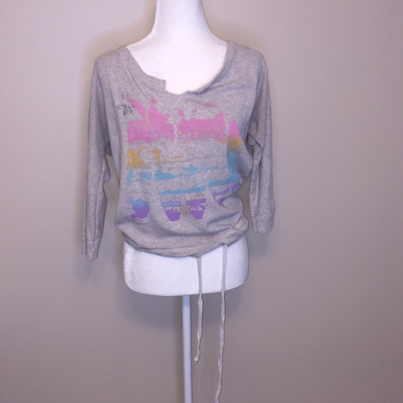 American Eagle Outfitters Tops - American Eagle Gray Surf Sweatshirt, Small